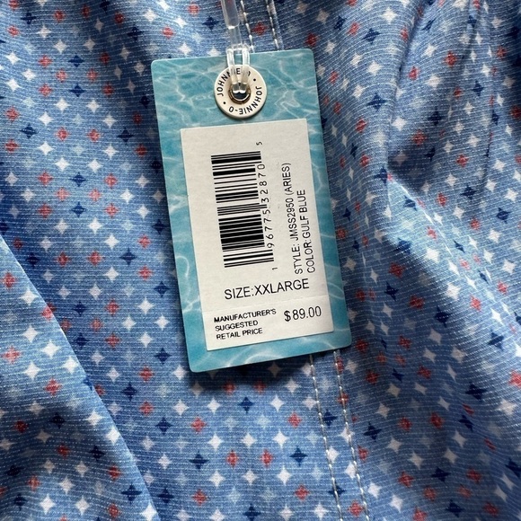 Johnnie-O's Swim Trunk blue red NWT size XXL - Picture 8 of 8